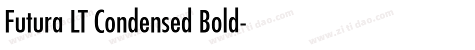 Futura LT Condensed Bold字体转换